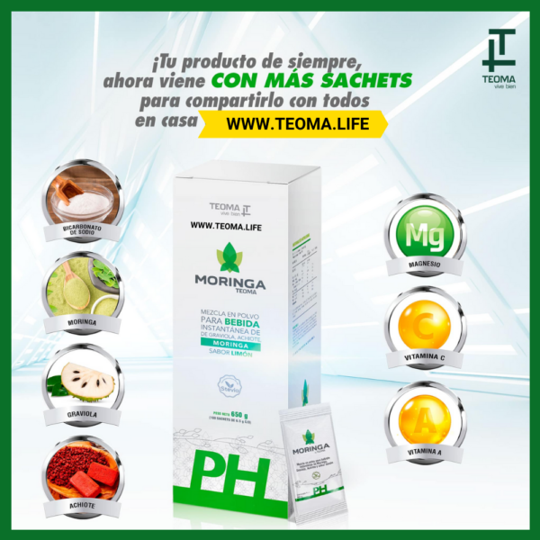 MORINGA PH CAJA DE 100 SOBRES