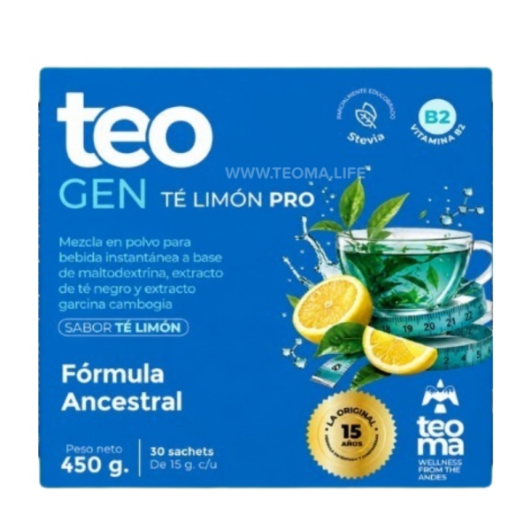 TEOGEN Té Limón Pro Caja de 30 sobres