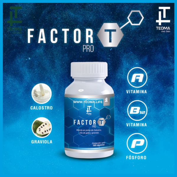 FACTOR T PRO Frasco de 100 cápsulas